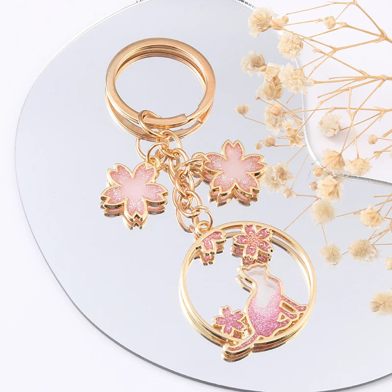 Porte-clés Sakura no Neko – Le talisman poétique pour les âmes rêveuses